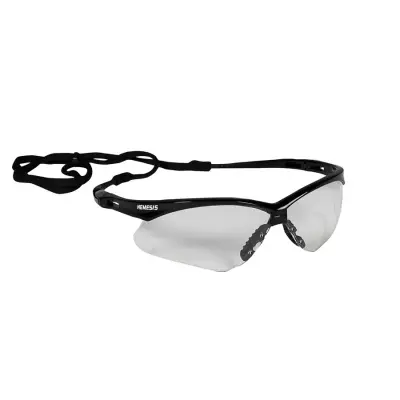 Lente Nemesis De Seguridad Armazon Negro Con Mica Transparente 25676