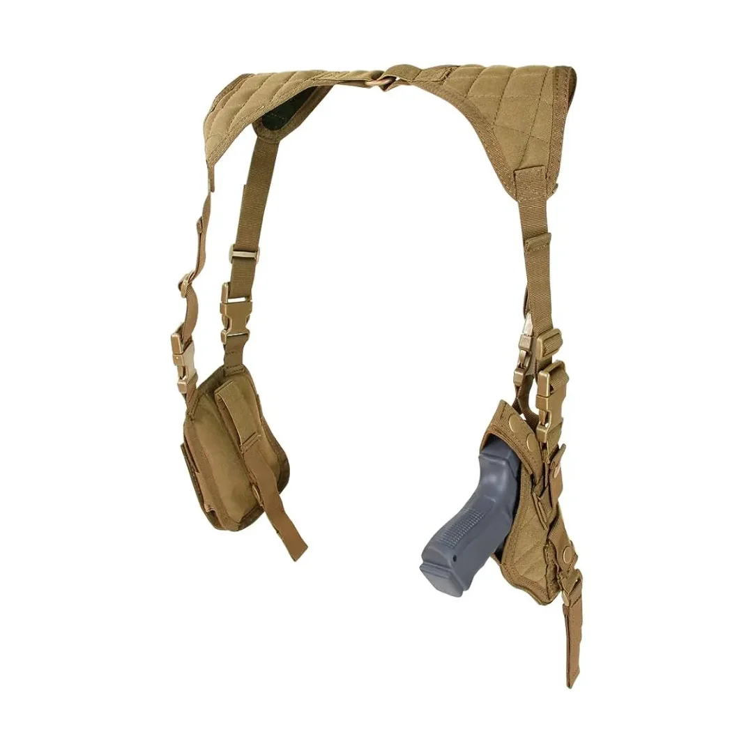 Sobaquera Para Arma Corta Con 2 Porta Cargadores Condor Outdoor - Negro