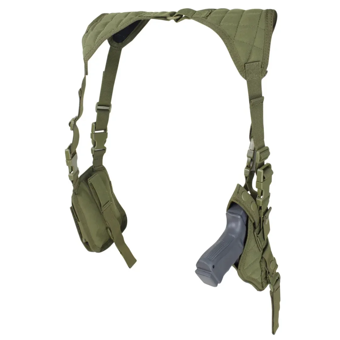 Sobaquera Para Arma Corta Con 2 Porta Cargadores Condor Outdoor - Negro