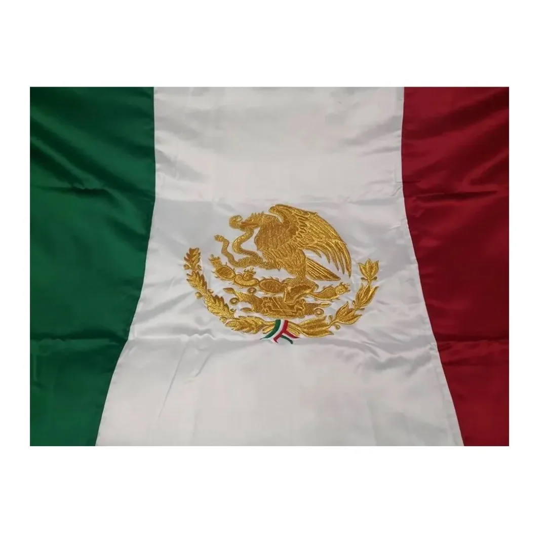Bandera Reglamentaria Bordada Dorada