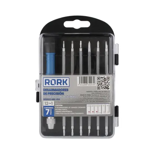 Kit De Desarmadores De Precision Rork Con 7 Piezas Mrk'004