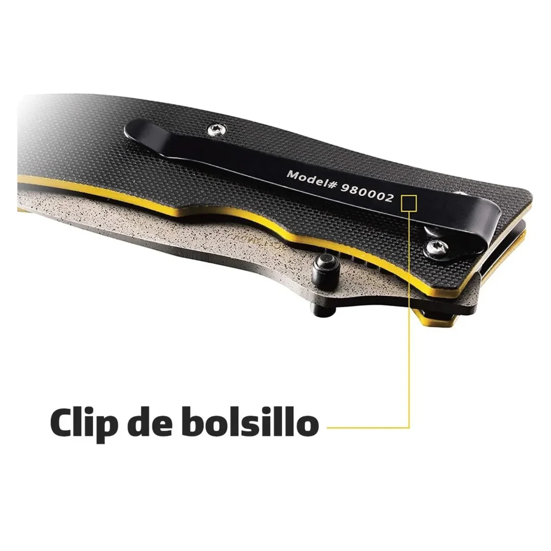 Navaja De Bolsillo Cat Con Hoja De Acero Inoxidable Y Mango De G10 980002