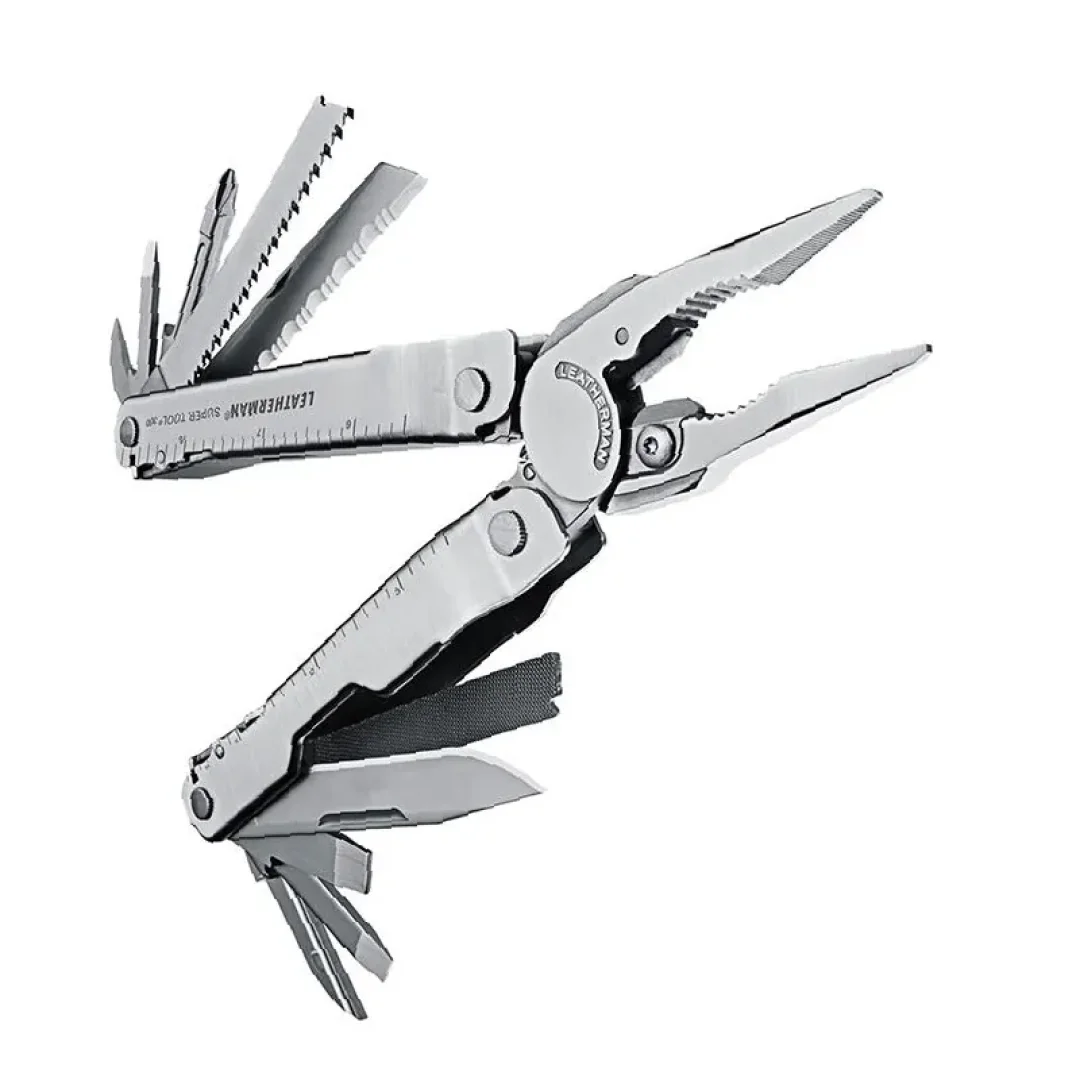 Navaja Multiherramienta Leatherman Super Tool 300 Con 19 Funciones - Plata
