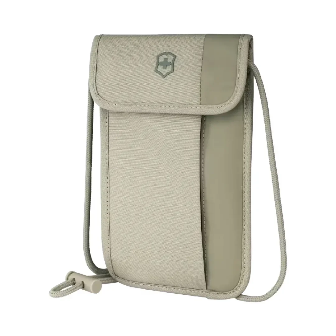 Security Pouch Victorinox Para Cuello Con ProteccióN Rfid Color Beige