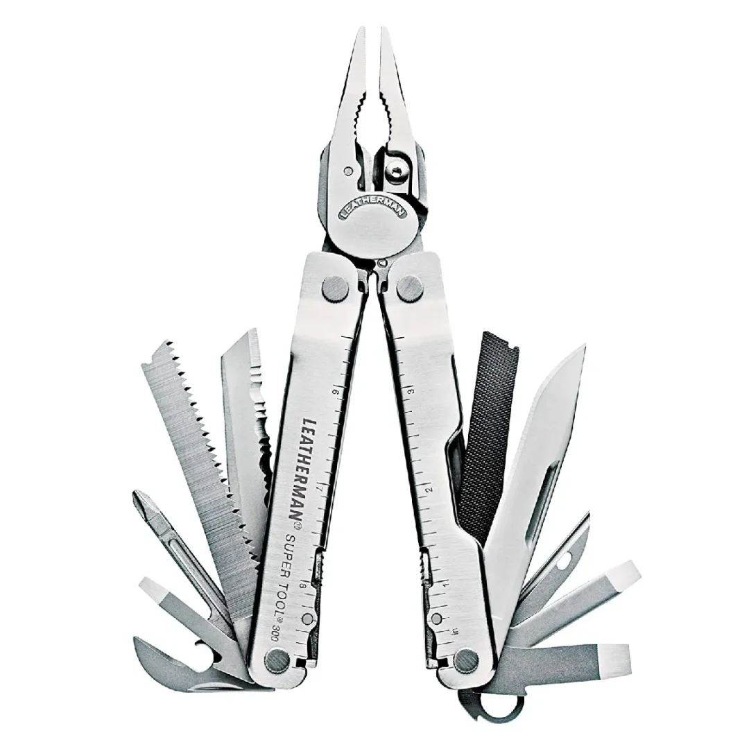 Navaja Multiherramienta Leatherman Super Tool 300 Con 19 Funciones - Plata