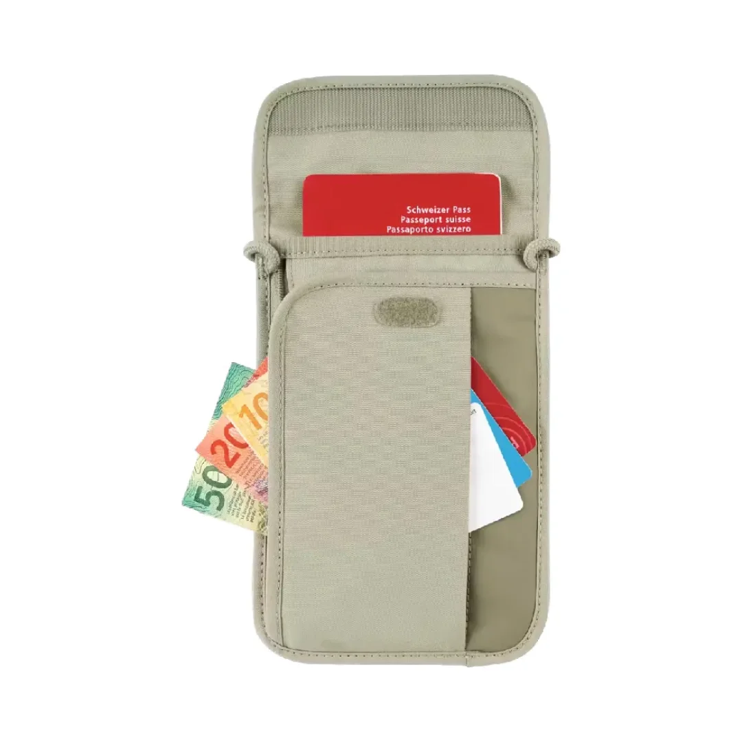 Security Pouch Victorinox Para Cuello Con ProteccióN Rfid Color Beige
