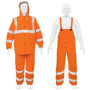 Conjunto Impermeable Truper Naranja Con Reflejante - G