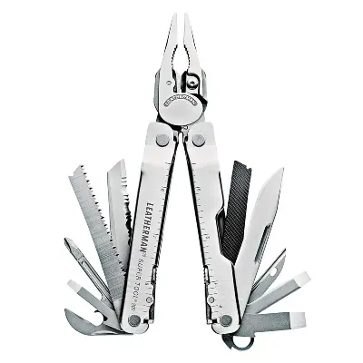 Navaja Multiherramienta Leatherman Super Tool 300 Con 19 Funciones - Plata