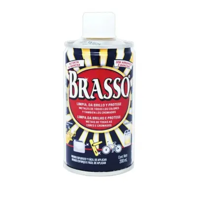 Brasso líquido limpiador de metales frasco con 200 ml