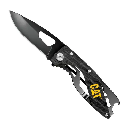 Navaja De Bolsillo Cat Con Hoja De Acero Inoxidable, Mango De G10 Y Clip 980267