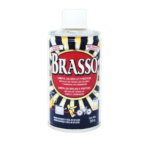 Brasso líquido limpiador de metales frasco con 200 ml