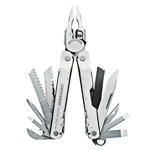 Navaja Multiherramienta Leatherman Super Tool 300 Con 19 Funciones - Plata